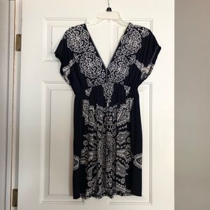 Blue and White dress